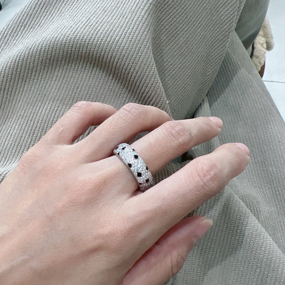 [Lumi Jewelery]PANTHERE SPOTTED FULL DIAMOND RING