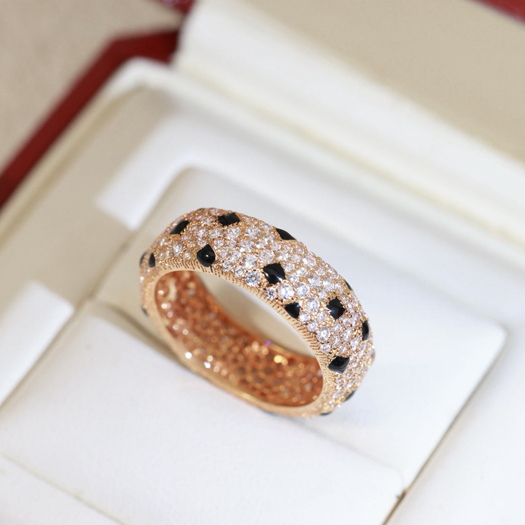 [Lumi Jewelery]PANTHERE SPOTTED FULL DIAMOND RING