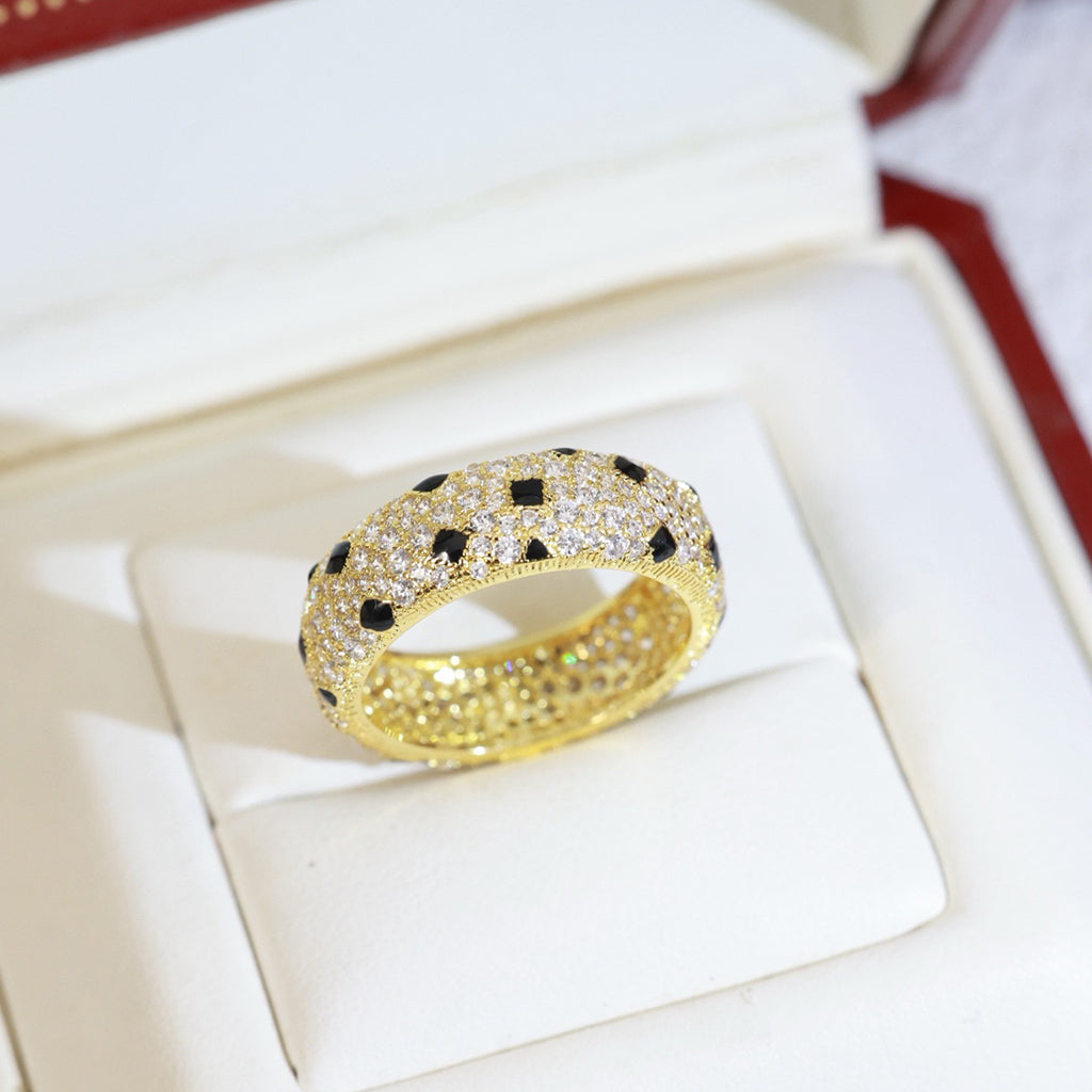 [Lumi Jewelery]PANTHERE SPOTTED FULL DIAMOND RING