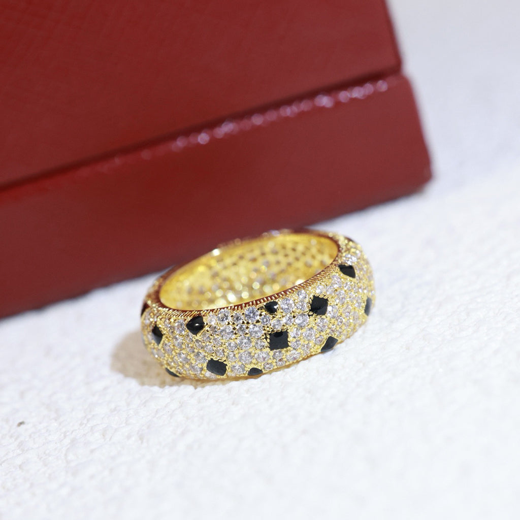 [Lumi Jewelery]PANTHERE SPOTTED FULL DIAMOND RING