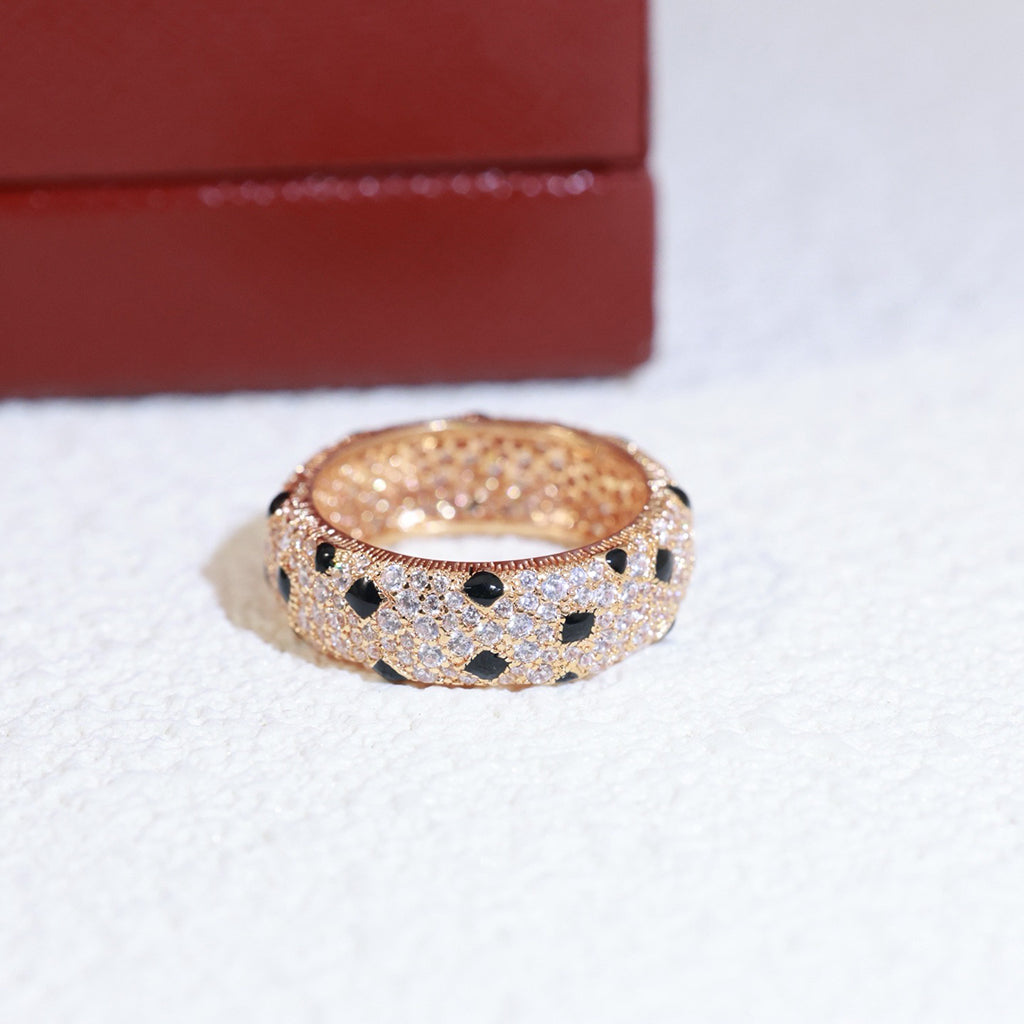 [Lumi Jewelery]PANTHERE SPOTTED FULL DIAMOND RING