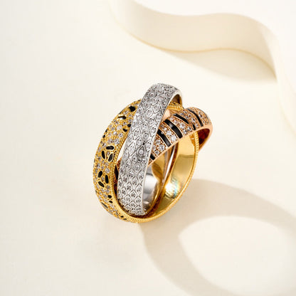 [Lumi Jewelery]TRINITY  RING LEOPARD PRINT