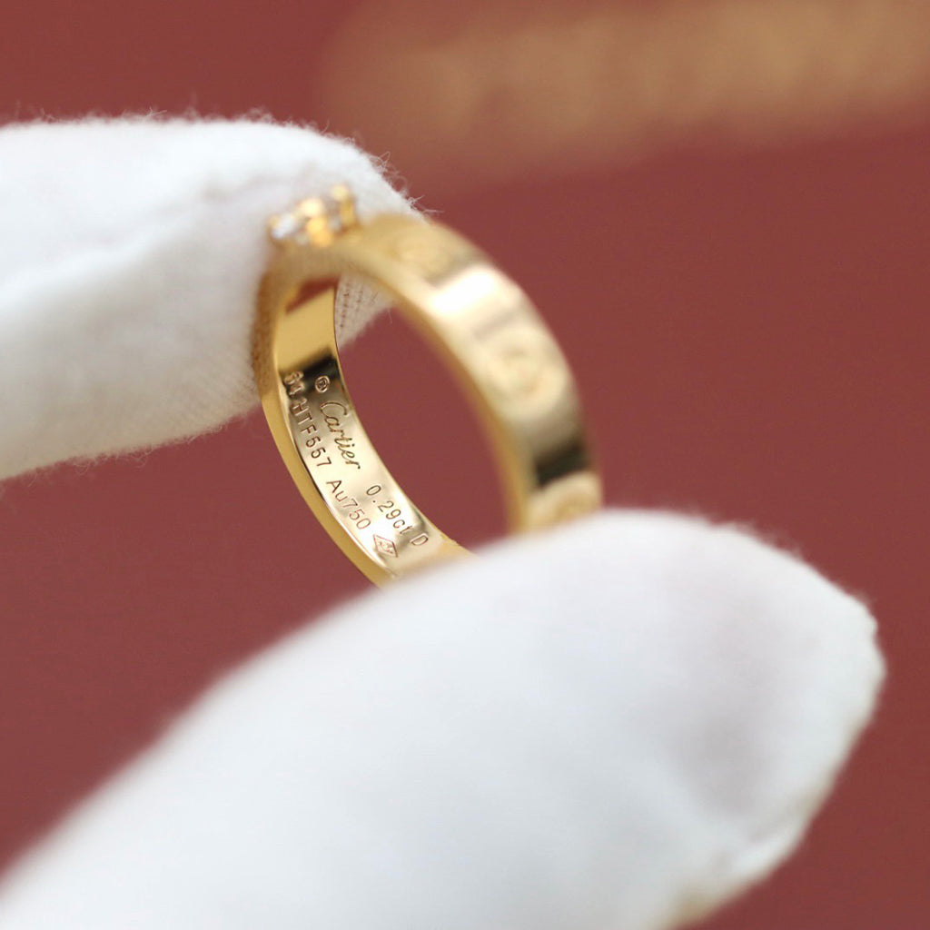[Lumi Jewelery]LOVE RING 3.6MM 1 BIG DIAMOND