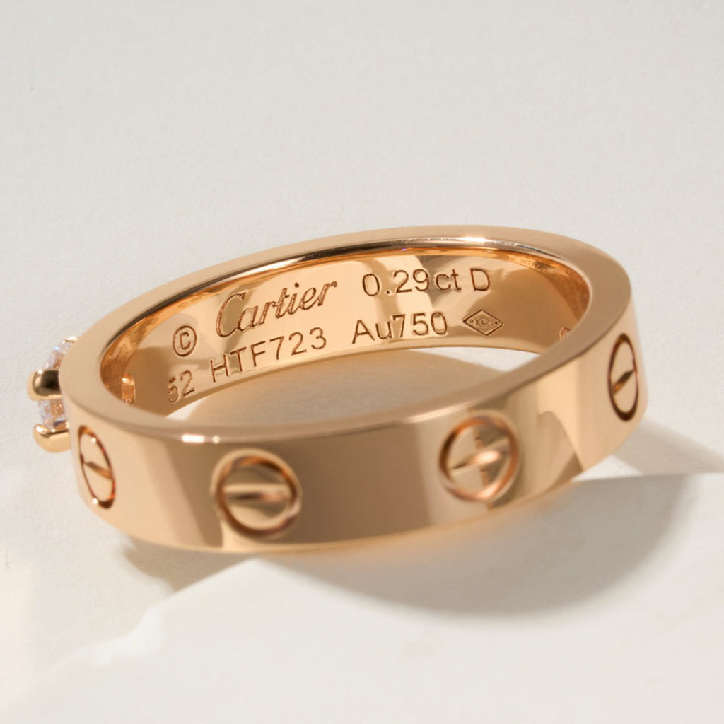 [Lumi Jewelery]LOVE RING 3.6MM 1 BIG DIAMOND