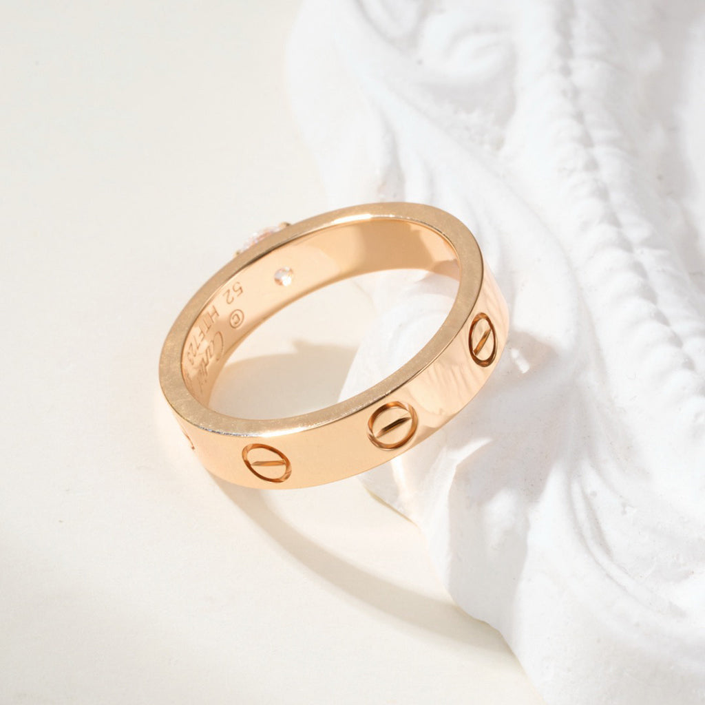 [Lumi Jewelery]LOVE RING 3.6MM 1 BIG DIAMOND