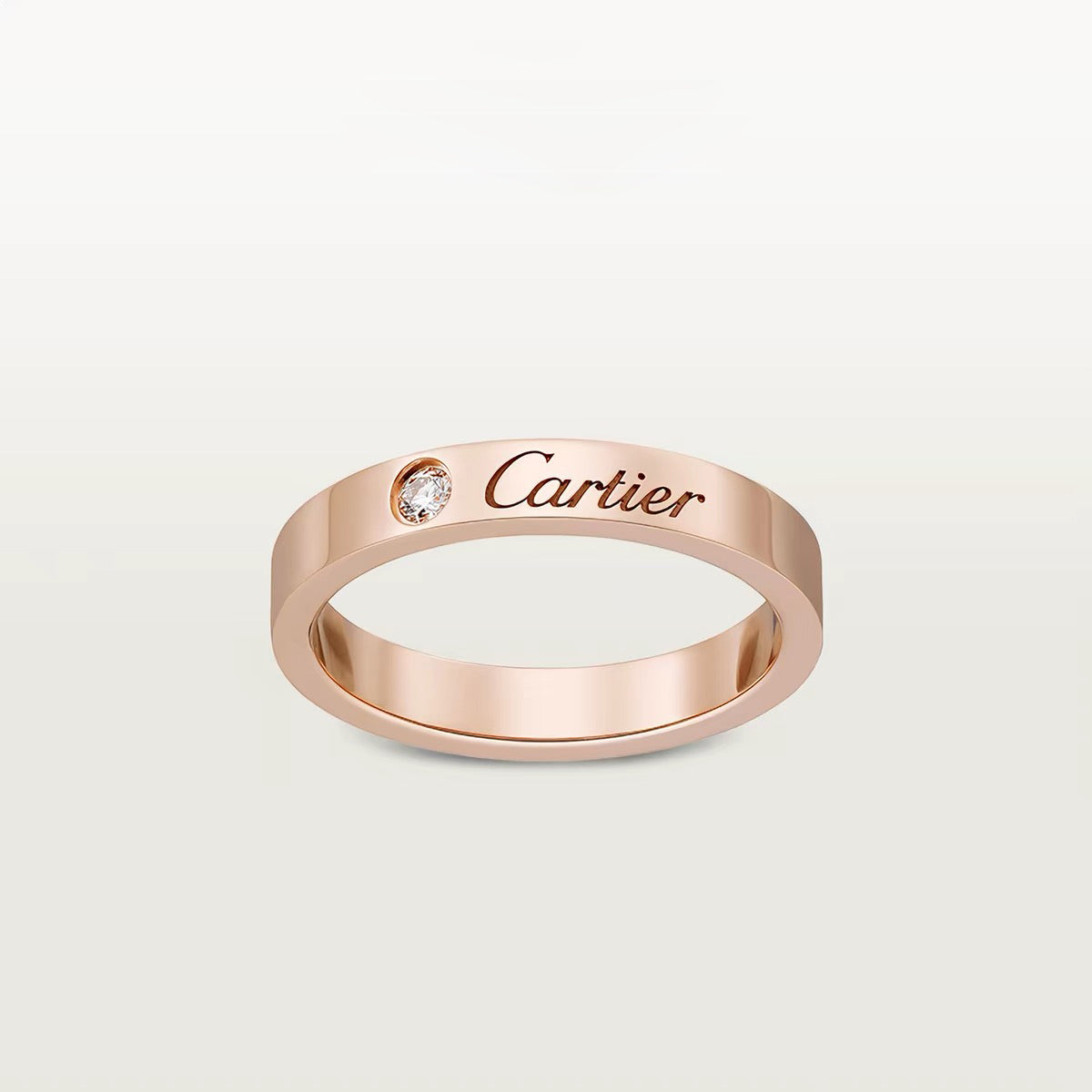 [Lumi Jewelery]LOVE RING 4MM 1 DIAMOND