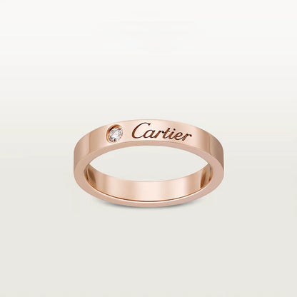 [Lumi Jewelery]LOVE RING 4MM 1 DIAMOND