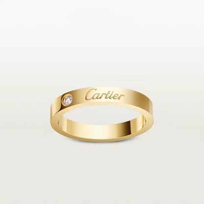 [Lumi Jewelery]LOVE RING 4MM 1 DIAMOND