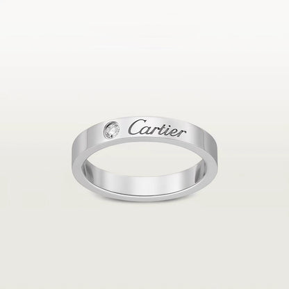 [Lumi Jewelery]LOVE RING 4MM 1 DIAMOND