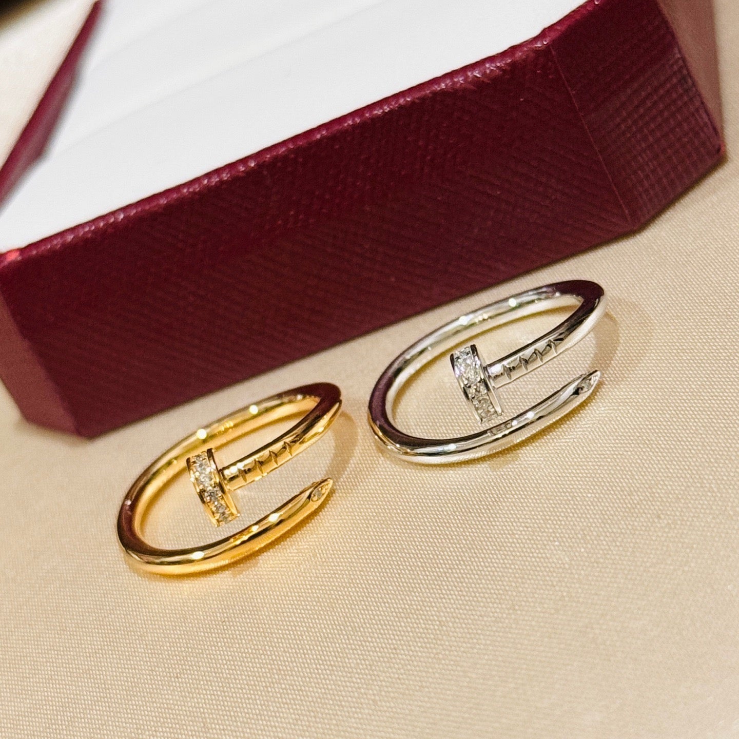[Lumi Jewelery]JUSTE 1.8MM HALF DIAMOND RING