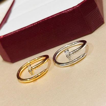[Lumi Jewelery]JUSTE 1.8MM HALF DIAMOND RING