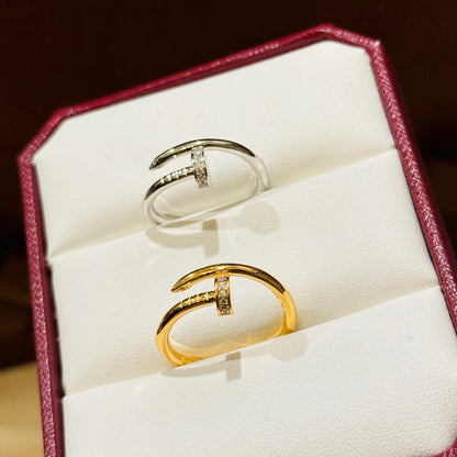 [Lumi Jewelery]JUSTE 1.8MM HALF DIAMOND RING