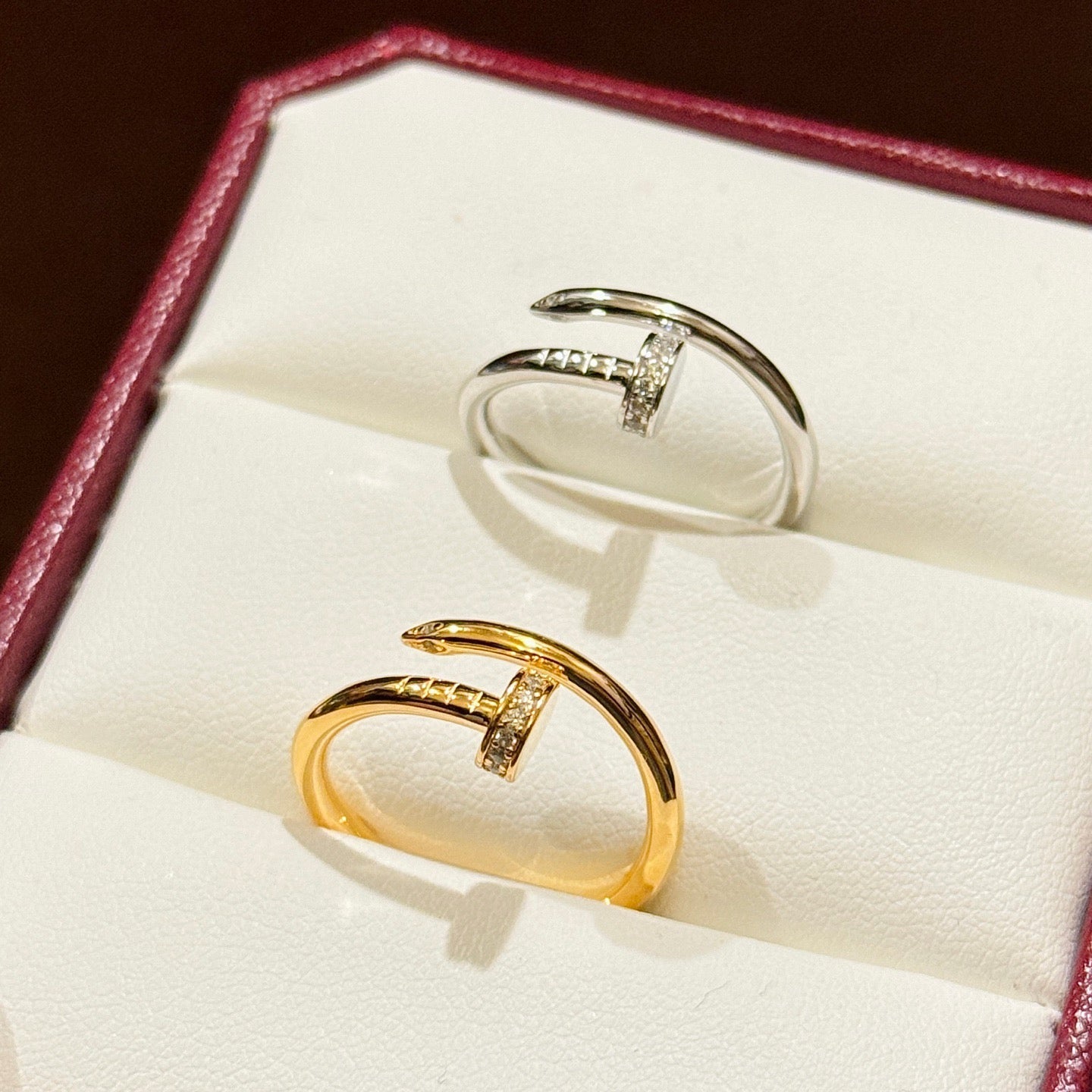 [Lumi Jewelery]JUSTE 1.8MM HALF DIAMOND RING
