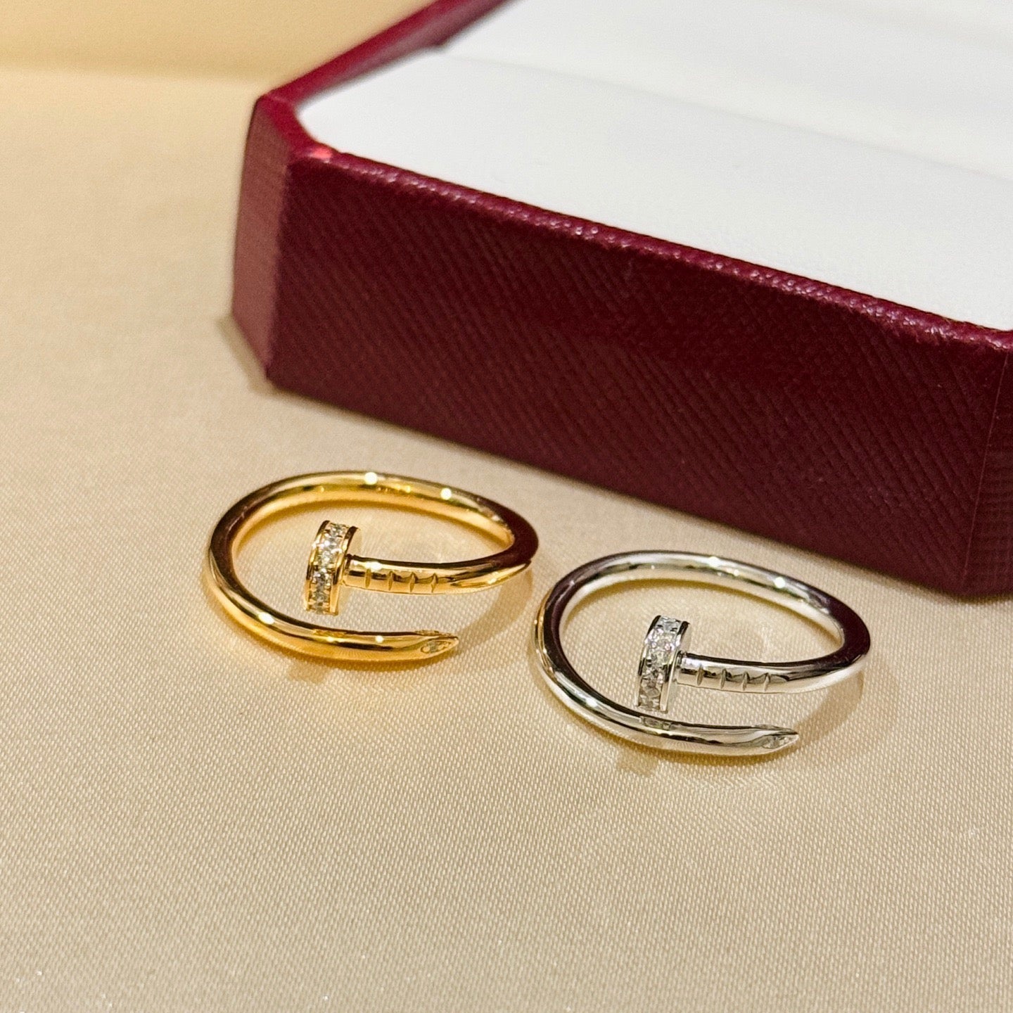 [Lumi Jewelery]JUSTE 1.8MM HALF DIAMOND RING