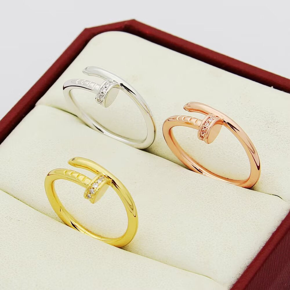 [Lumi Jewelery]JUSTE 1.8MM HALF DIAMOND RING