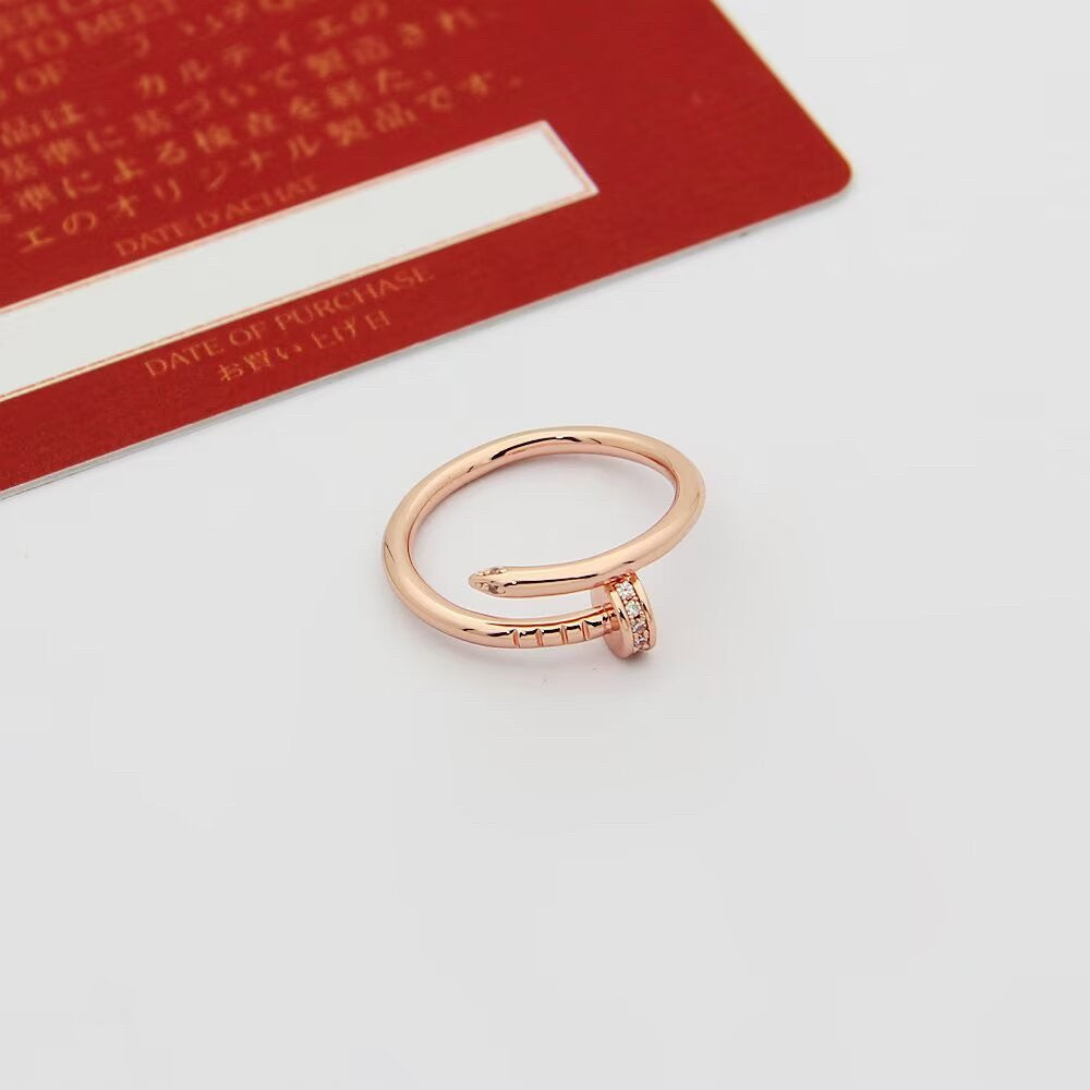[Lumi Jewelery]JUSTE 1.8MM HALF DIAMOND RING