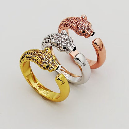 [Lumi Jewelery]PANTHERE HALF DIAMOND SMALL RING