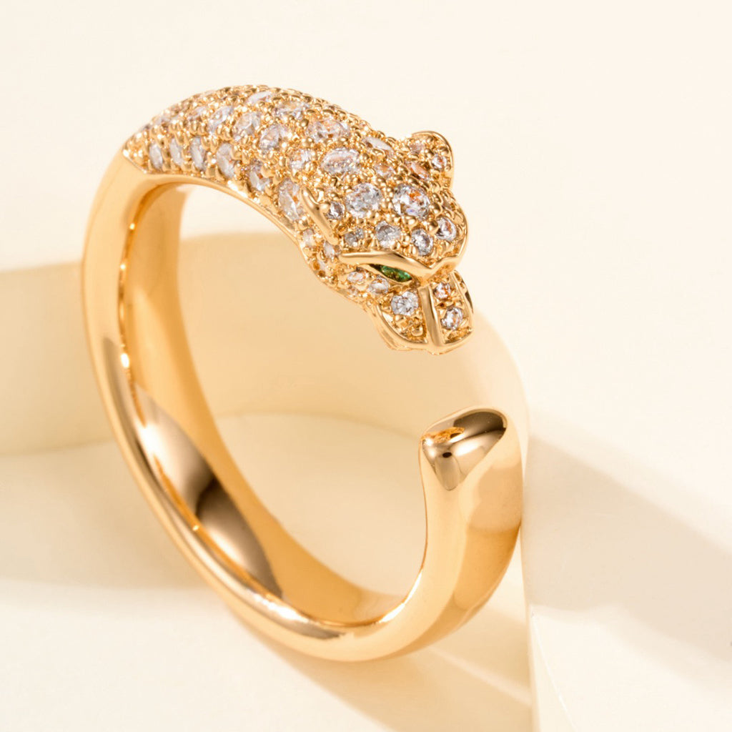 [Lumi Jewelery]PANTHERE HALF DIAMOND SMALL RING