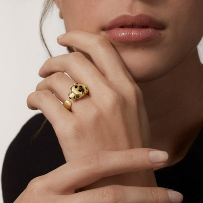 [Lumi Jewelery]PANTHERE SPOTTED MEDIUM RING