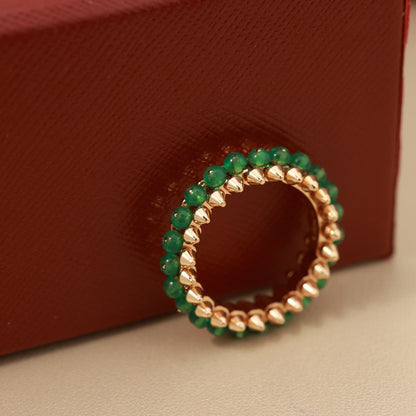 [Lumi Jewelery]CLASH 7.9MM AGATE CHALCEDONY RING