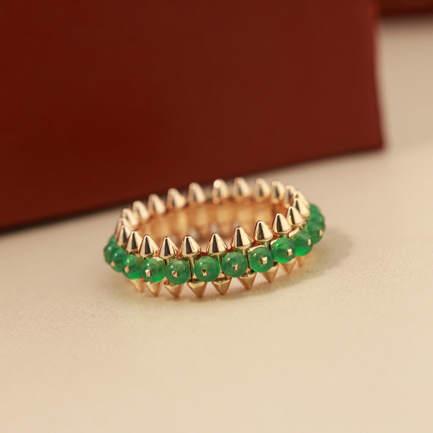[Lumi Jewelery]CLASH 7.9MM AGATE CHALCEDONY RING