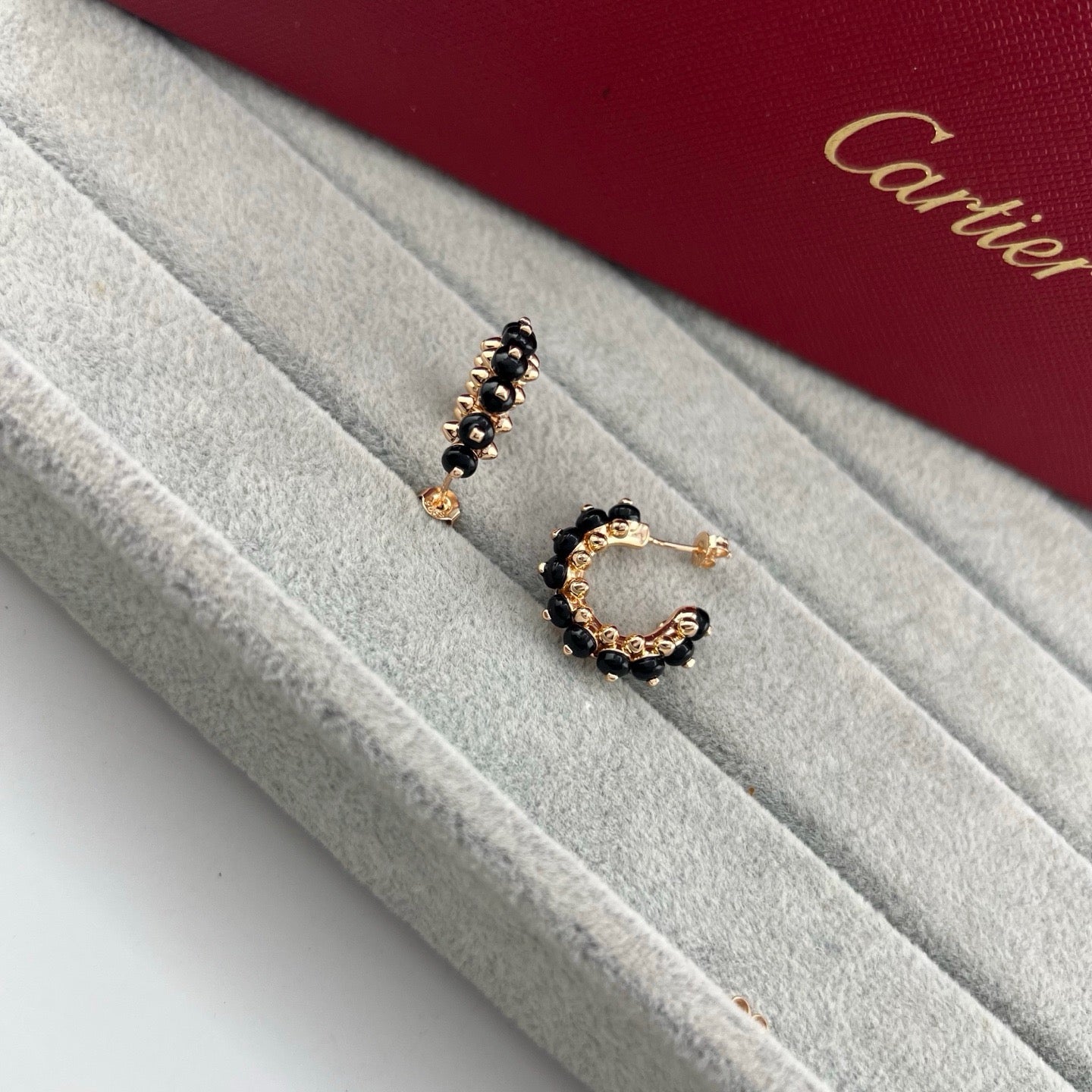 [Lumi Jewelery]CLASH 7.9MM AGATE CHALCEDONY EARRINGS