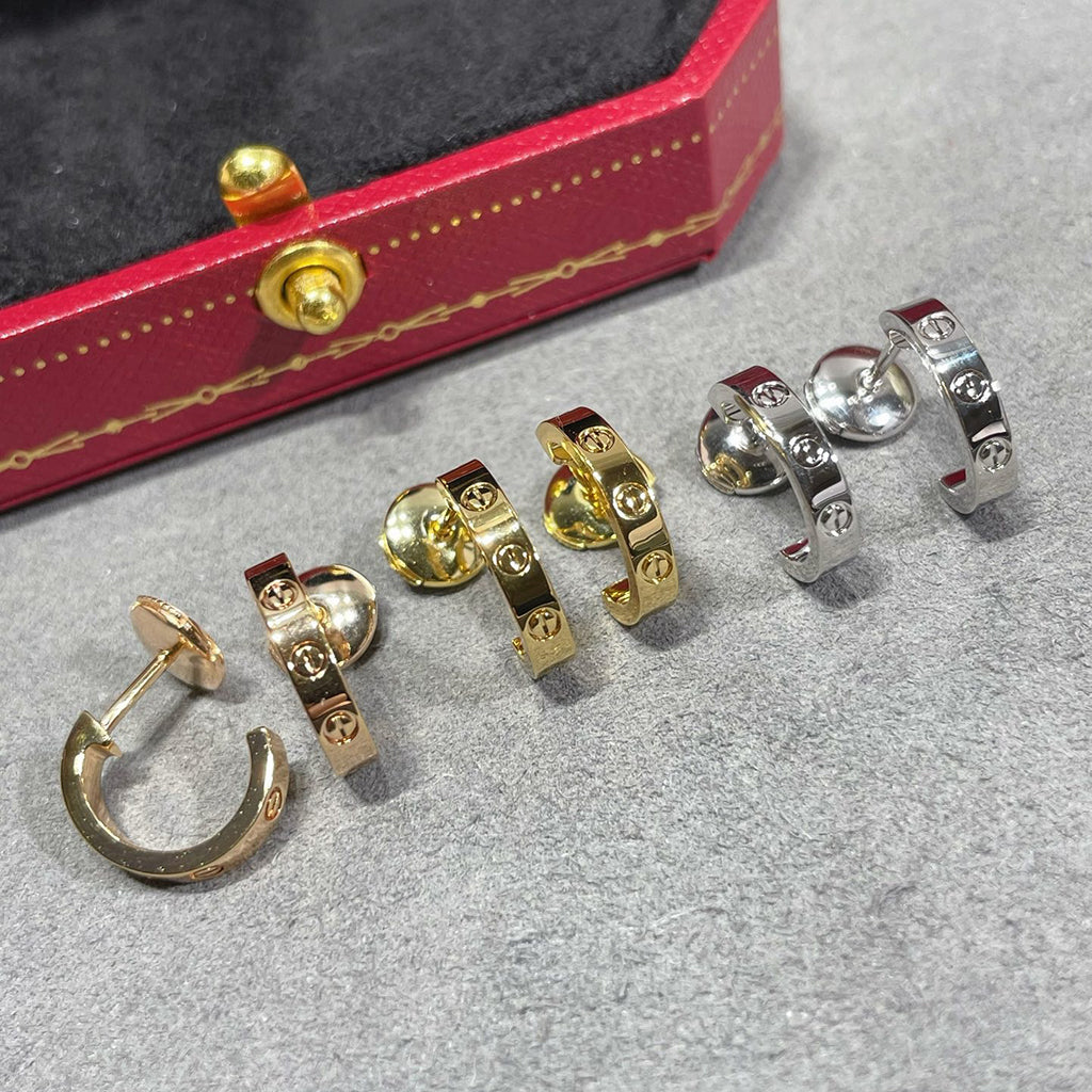 [Lumi Jewelery]LOVE EARRINGS 2.65 MM NO DIAMOND SMALL