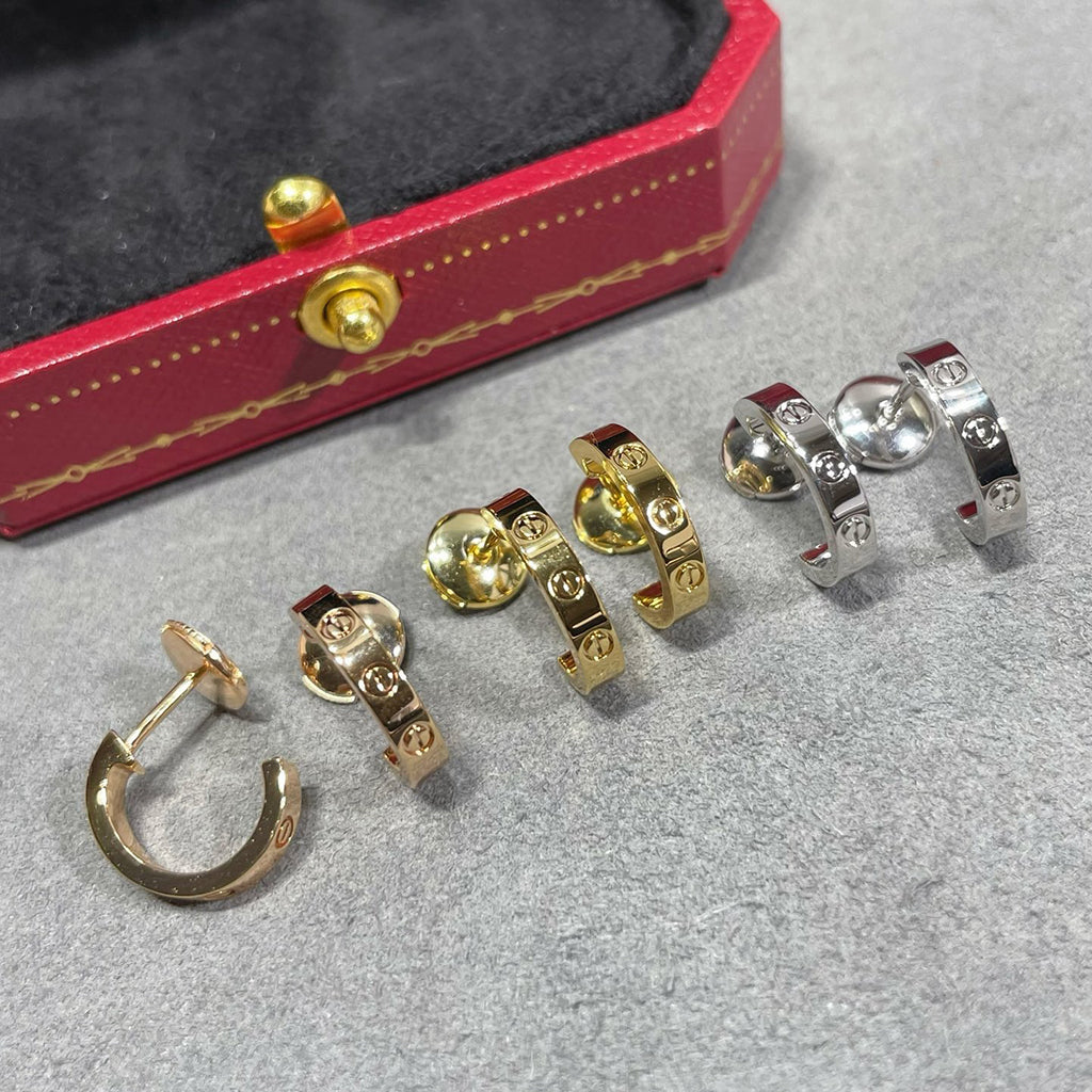 [Lumi Jewelery]LOVE EARRINGS 2.65 MM NO DIAMOND SMALL