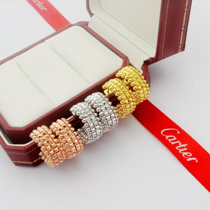 [Lumi Jewelery]CLASH 9.2MM DOUBLE ROW EARRINGS