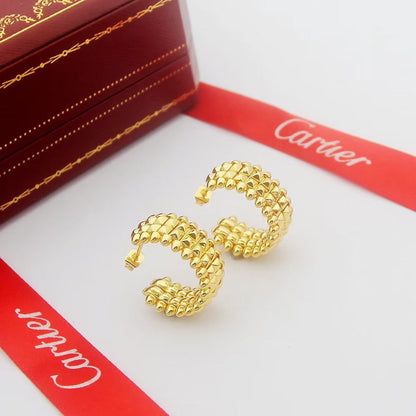 [Lumi Jewelery]CLASH 9.2MM DOUBLE ROW EARRINGS
