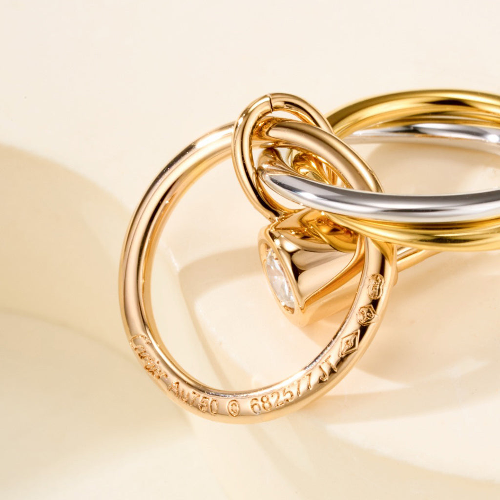 [Lumi Jewelery]TRINITY ON DIAMOND  EARRINGS
