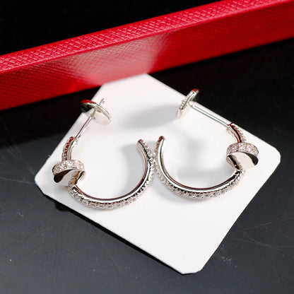 [Lumi Jewelery]JUSTE FULL DIAMOND SMALL EARRINGS