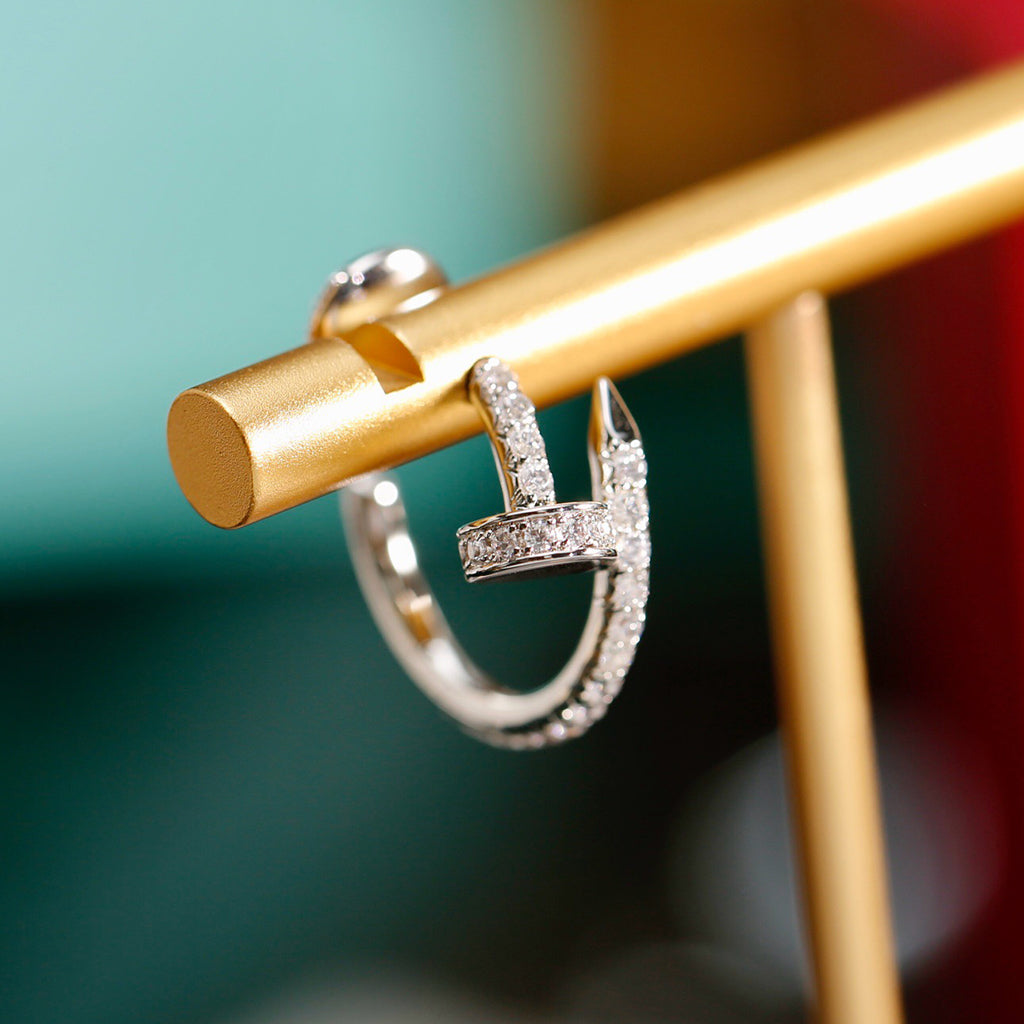 [Lumi Jewelery]JUSTE FULL DIAMOND SMALL EARRINGS