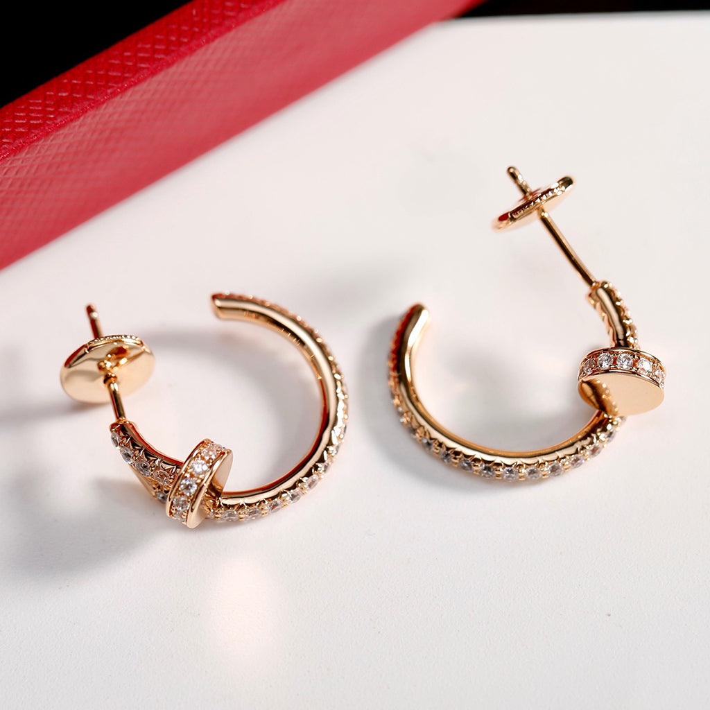 [Lumi Jewelery]JUSTE FULL DIAMOND SMALL EARRINGS