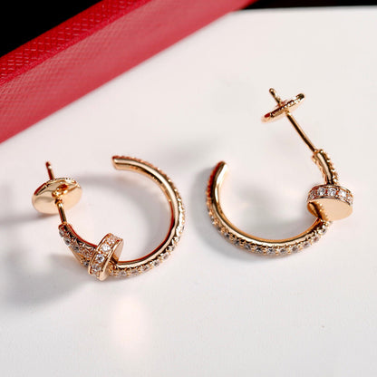 [Lumi Jewelery]JUSTE FULL DIAMOND SMALL EARRINGS