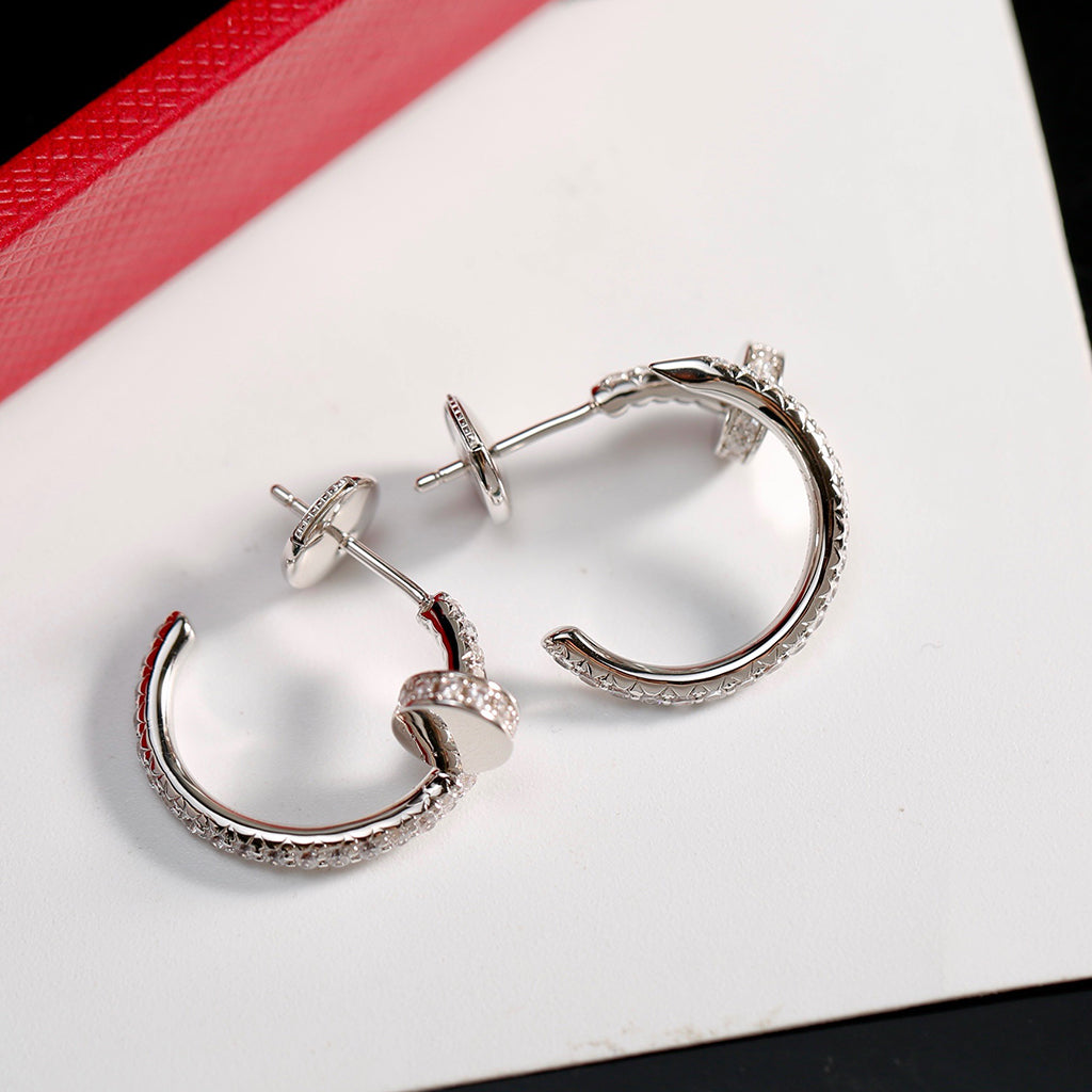 [Lumi Jewelery]JUSTE FULL DIAMOND SMALL EARRINGS