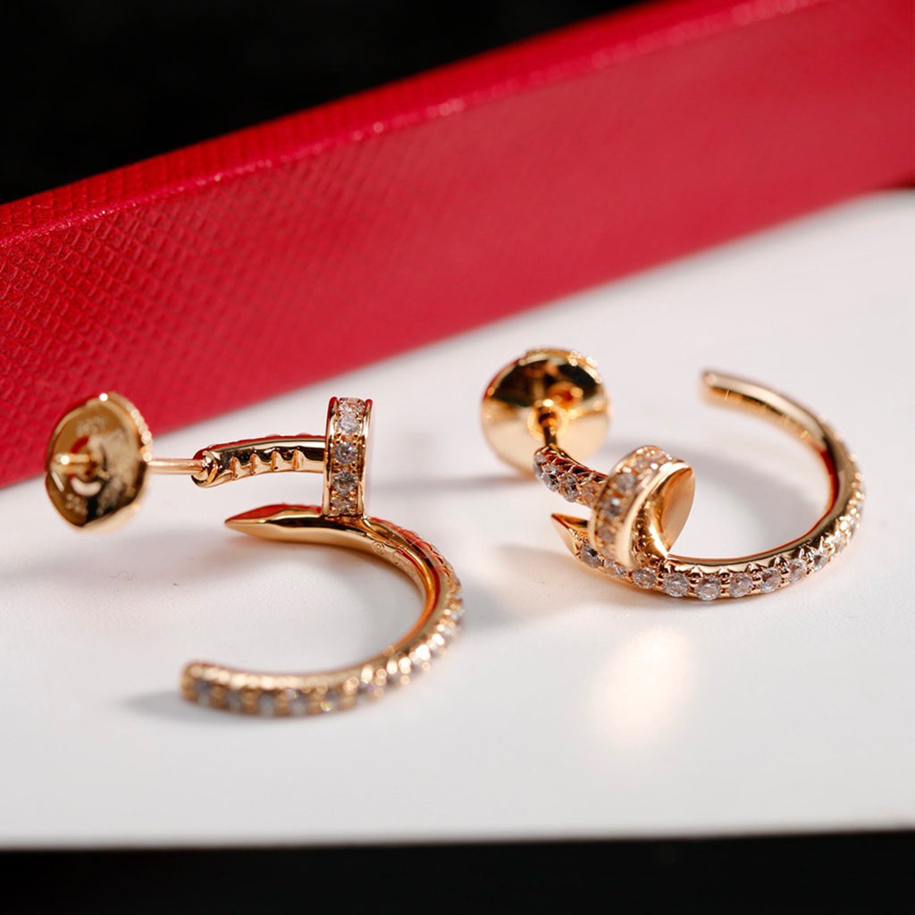 [Lumi Jewelery]JUSTE FULL DIAMOND SMALL EARRINGS