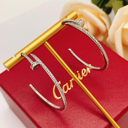 [Lumi Jewelery]JUSTE FULL DIAMOND LARGE EARRINGS