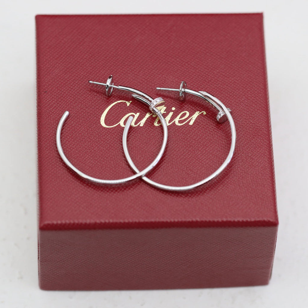 [Lumi Jewelery]JUSTE HALF DIAMOND LARGE EARRINGS