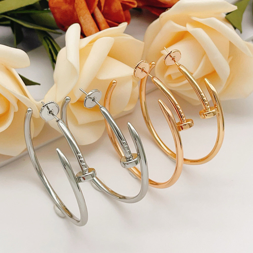 [Lumi Jewelery]JUSTE NO DIAMOND LARGE EARRINGS