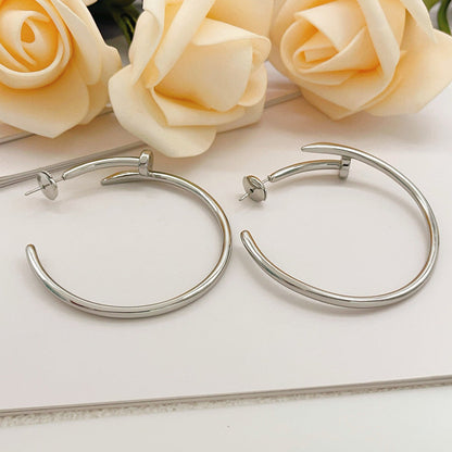 [Lumi Jewelery]JUSTE NO DIAMOND LARGE EARRINGS