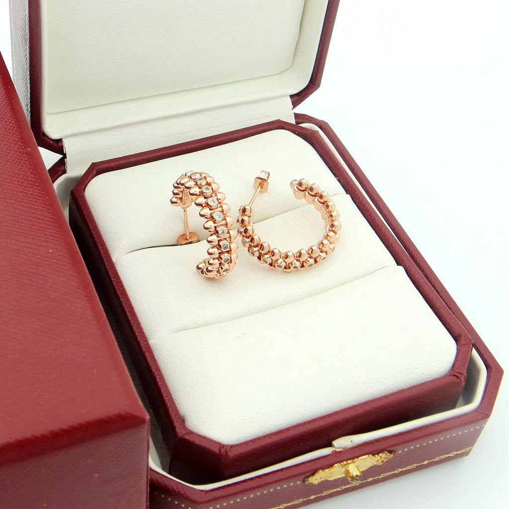 [Lumi Jewelery]CLASH FULL DIAMOND MEDIUM EARRINGS