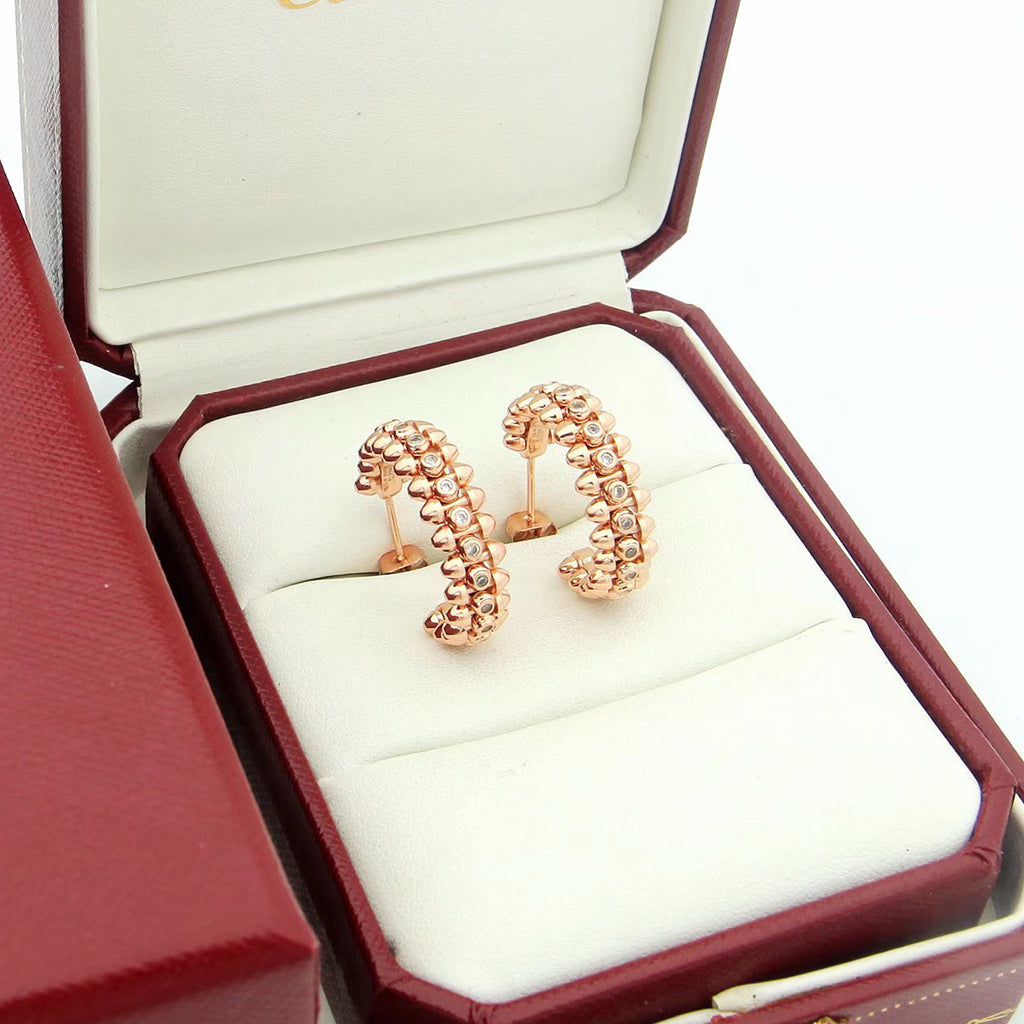 [Lumi Jewelery]CLASH FULL DIAMOND MEDIUM EARRINGS