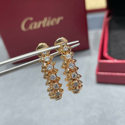 [Lumi Jewelery]CLASH FULL DIAMOND MEDIUM EARRINGS