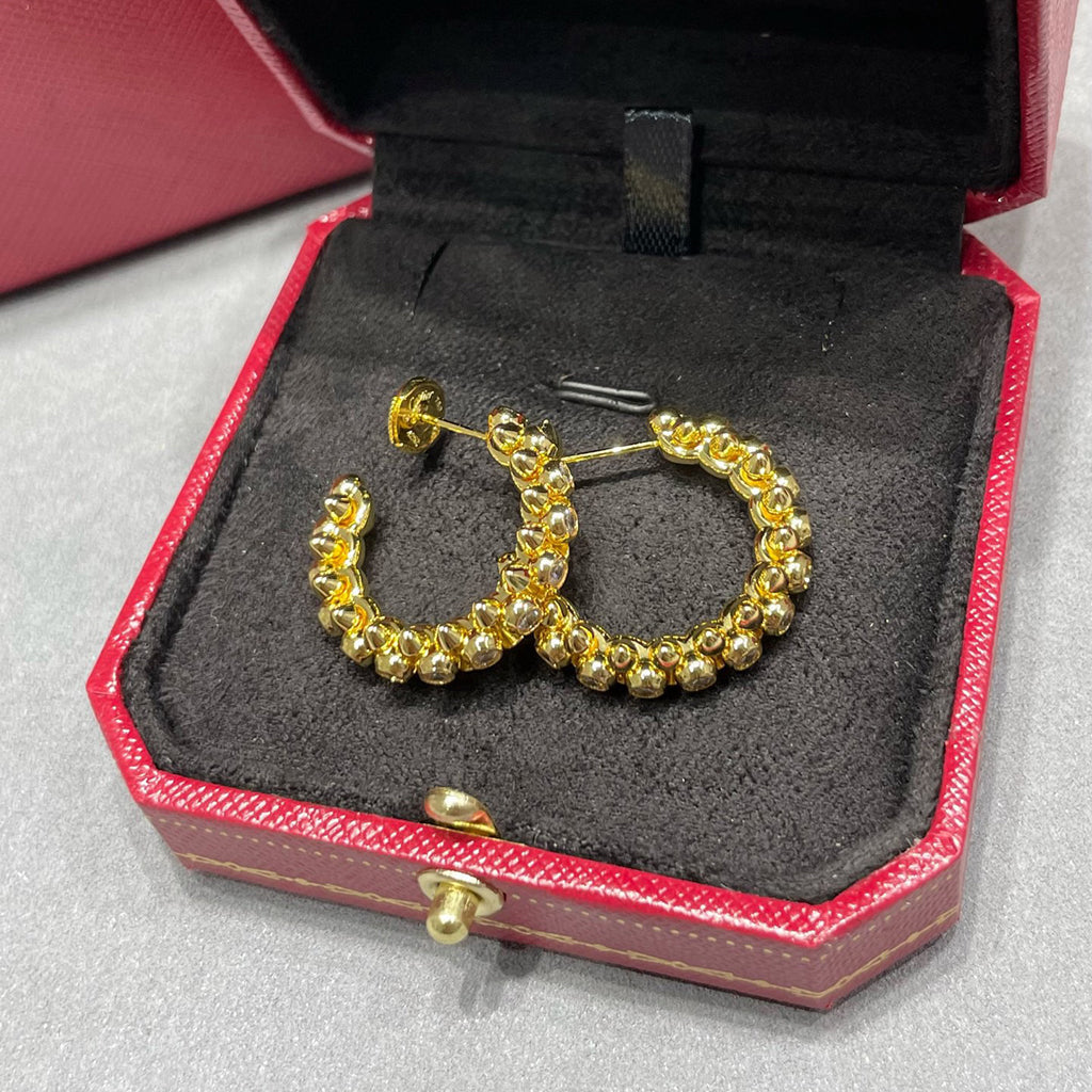 [Lumi Jewelery]CLASH FULL DIAMOND MEDIUM EARRINGS