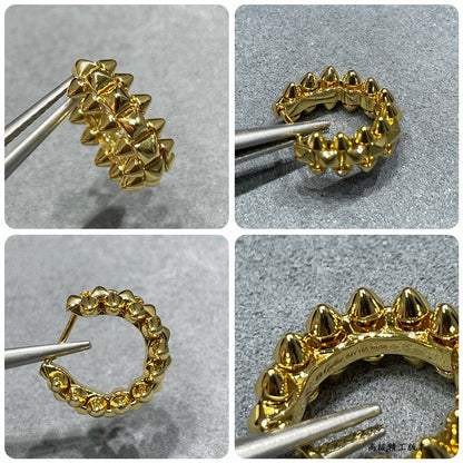 [Lumi Jewelery]CLASH MINI HOOP EARRINGS