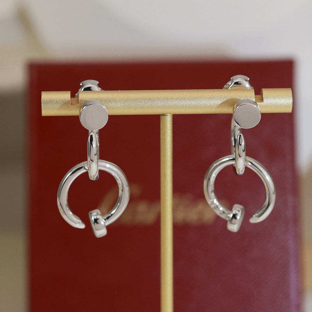 [Lumi Jewelery]JUSTE NO DIAMOND DOUBLE EARRINGS