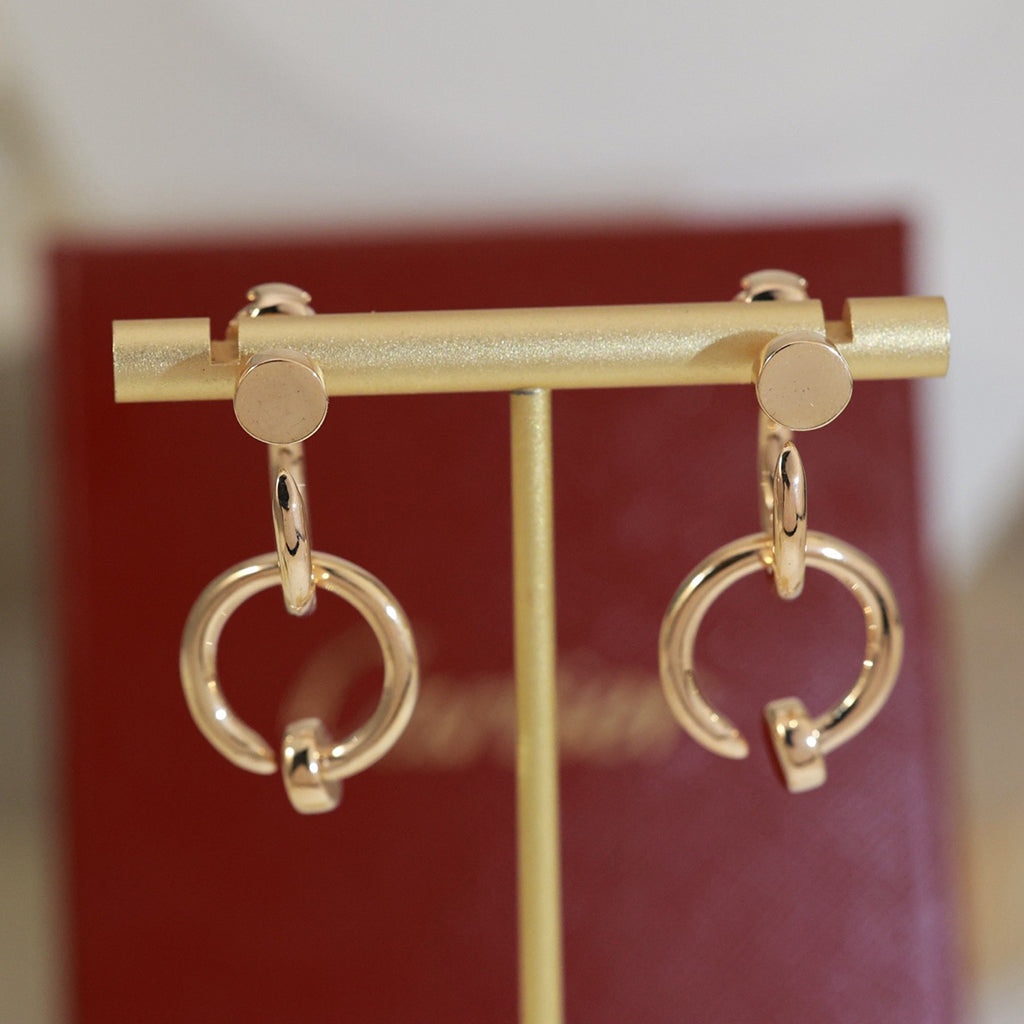 [Lumi Jewelery]JUSTE NO DIAMOND DOUBLE EARRINGS