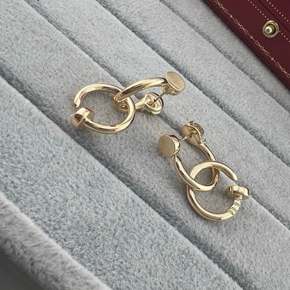 [Lumi Jewelery]JUSTE NO DIAMOND DOUBLE EARRINGS