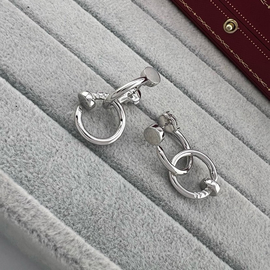 [Lumi Jewelery]JUSTE NO DIAMOND DOUBLE EARRINGS
